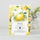 キュートリトルレモン誕生日 招待状 (スタンド正面)