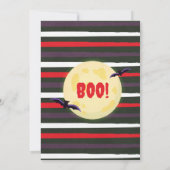 キュートリトルヴァンパイアボーイハローウィンパーティ招待状 招待状 (裏面)