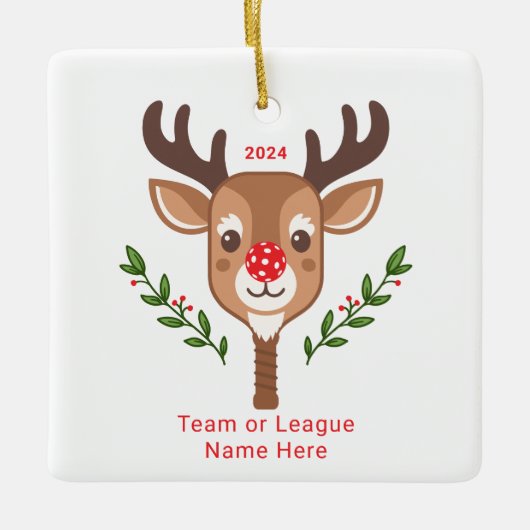 キュートリパーソナライズされたーナピックボールオーナメント セラミックオーナメント (正面)