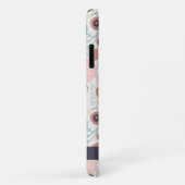 キュートリピースピンククリーム植物性フローラプリント名 Case-Mate iPhoneケース (裏面/右)