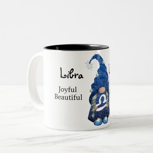 キュートリブラ格言〔占星術の〕十二宮図サイン ツートーンマグカップ (正面左)