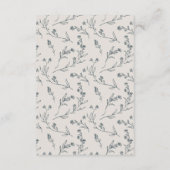 キュートリーリーフバラフローラ結婚ティーポット詳細 エンクロージャーカード (裏面)