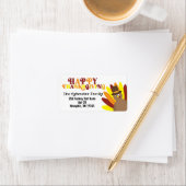 キュートルコレトロハッピー感謝祭住所 シール (インサイチュ)