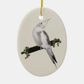 キュートルティーノコッカチエルバードアイビーパーチアニマル セラミックオーナメント (正面)