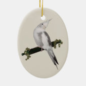 キュートルティーノコッカチエルバードアイビーパーチアニマル セラミックオーナメント (裏面)