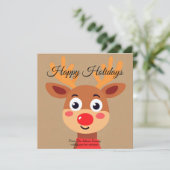 キュートルドルフ赤ノーズトナディアホリデーカード シーズンカード (スタンド正面)