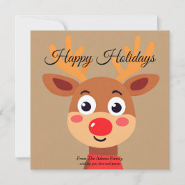 キュートルドルフ赤ノーズトナディアホリデーカード シーズンカード