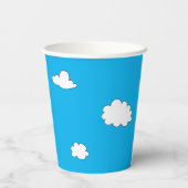 キュートルレディバグブルーハッピーバースデーパーティーカップ 紙コップ (裏面)