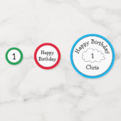 キュートルレディバグ誕生日テーブル紙吹雪 コンフェッティ (正面)