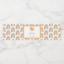 キュートレイオブサンシャインレインボーウェルカムベビーシャワー ペットボトルラベル