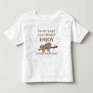 キュートレイジースロスぶら下がったズオンツリーおもしろい文字 トドラーTシャツ