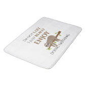 キュートレイジースロスぶら下がったズオンツリーおもしろい文字 バスマット (アングル)