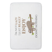 キュートレイジースロスぶら下がったズオンツリーおもしろい文字 バスマット (正面縦)