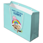 キュートレイジースロスウィズサン&レインボー誕生日 ラージペーパーバッグ (裏面アングル)