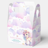 キュートレインボーかわいらしプリンセスユニコーン誕生日 フェイバーボックス (オープン)
