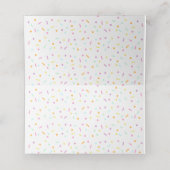 キュートレインボーアイスクリーム誕生日 プレイスカード (内部開封)