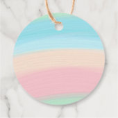 キュートレインボークラウド子供の誕生日 フェイバータグ (裏面)