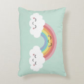 キュートレインボークラウド装飾用クッションキッズルームデコール アクセントクッション (正面(垂直))