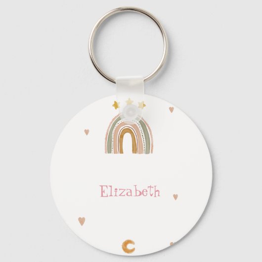 キュートレインボースターズハート キーホルダー (正面)