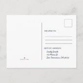 キュートレインボーユニコーンスターズ誕生日招待状 インビテーションポストカード (裏面)