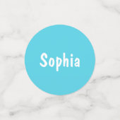 キュートレインボーユニコーン誕生日 コンフェッティ (スモール正面)