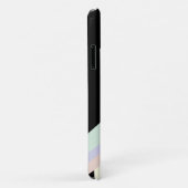 キュートレインボー射撃、 発砲スターブラック Case-Mate iPhoneケース (裏面/右)