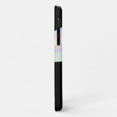 キュートレインボー射撃、 発砲スターブラック Case-Mate iPhoneケース (裏面/左)