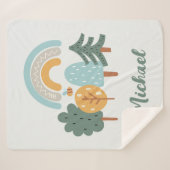 キュートレインボー魔法フォレスト シェルパブランケット (正面(横))