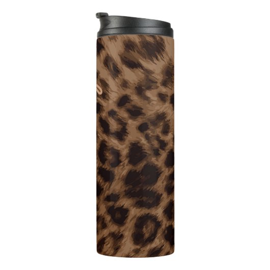キュートレオパードアニマルプリントトレンディーシックパーソナライズされた タンブラー (回転右)