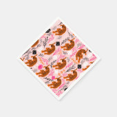 キュートレオパード紙ナプキンス スタンダードカクテルナプキン (角)