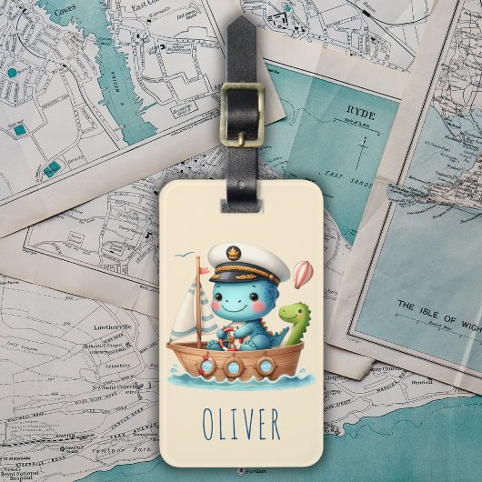 キュートレックスディノボートキャプテン ラゲッジタグ