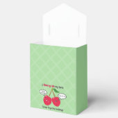 キュートレッドさくらんぼかわいいツインズ誕生日 フェイバーボックス (オープン)