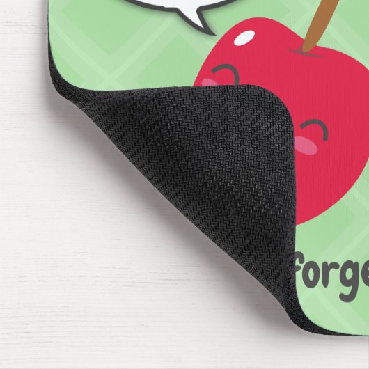 キュートレッドさくらんぼかわいいツインズ誕生日 マウスパッド (コーナー)