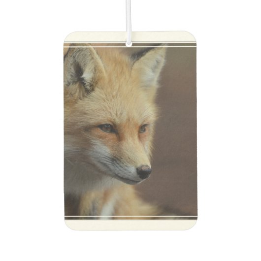 キュートレッドキツネ カーエアーフレッシュナー (正面)