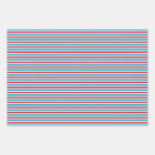 キュートレッドブルーナースドクターメディカルパターン ラッピングペーパーシート (正面3)