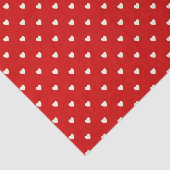 キュートレッドホワイトハート水玉模様バレンタインデー 薄葉紙 (詳細)