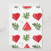 キュートレッドメロンハートスウィートバレンティンデイカード (裏面)