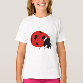 キュートレッドラディバグイラストレーション Tシャツ