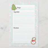 キュートレッド&ブルーホリデートリートデザインレシピリスト (裏面)