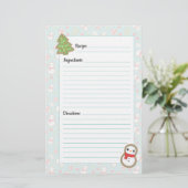 キュートレッド&ブルーホリデートリートデザインレシピリスト (スタンド正面)