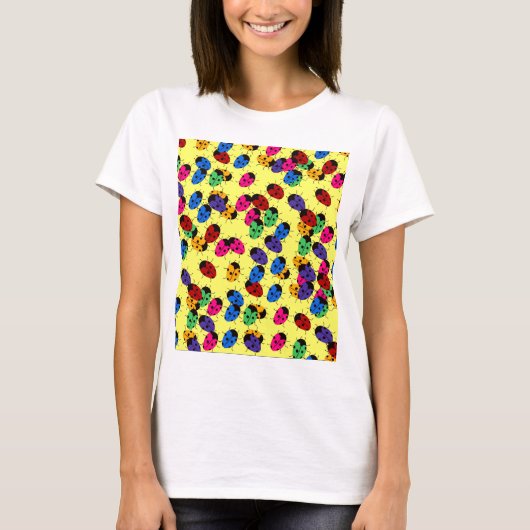 キュートレディバグデザイン Tシャツ (正面)