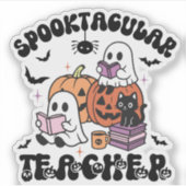 キュートレトロハロウィーンスポオクタキュラー先生 シール (正面)