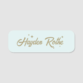 キュートレトロパステルブルー 名札