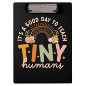 キュートレトロボホレインボープレスクール先生引用文 クリップボード (正面)