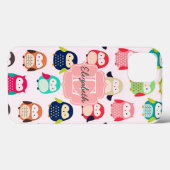 キュートレトロリットフルモノグラムのズ Case-Mate iPhoneケース (裏面 (横))