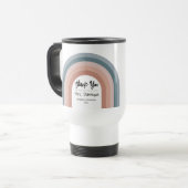 キュートレトロレインボーサンキューユー先生 トラベルマグ (正面左)