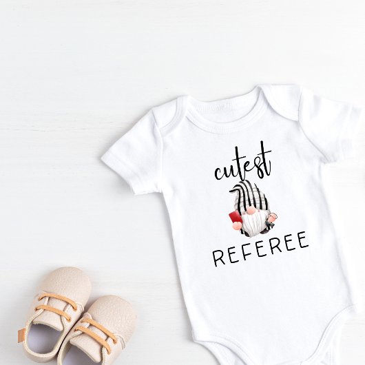 キュートレフェリーベビーショートスリーブボディスーツ ベビーボディスーツ