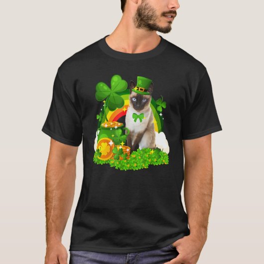 キュートレプレシャンシャム猫好きオーナーサンパター Tシャツ (正面)