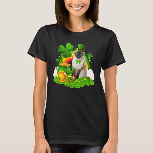 キュートレプレシャンシャム猫好きオーナーサンパター Tシャツ (正面)