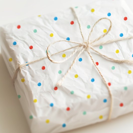 キュートレボカラフルイン水玉模様紙吹雪誕生日 薄葉紙